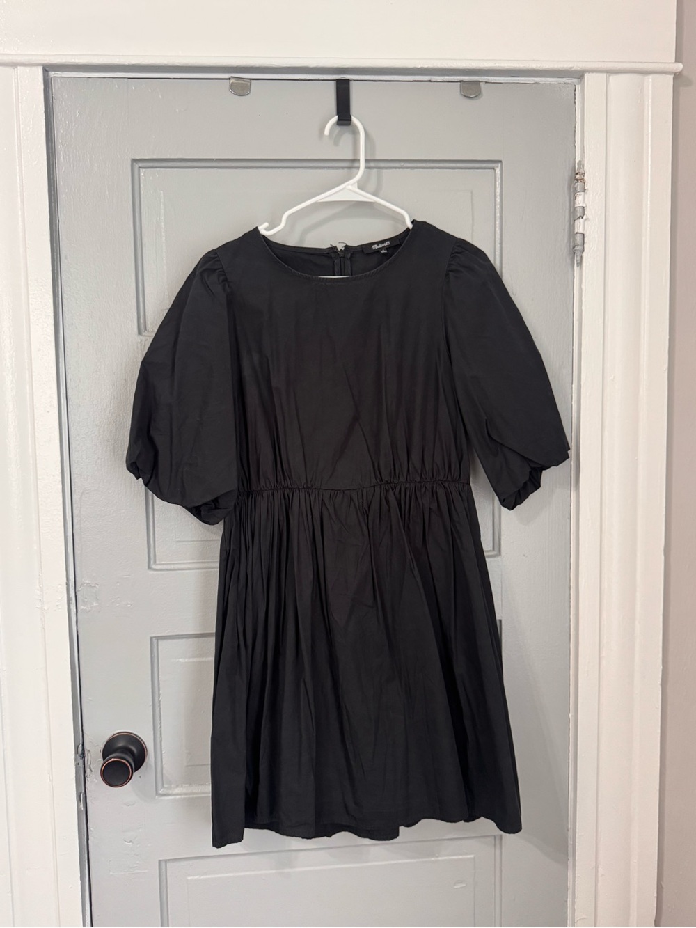Madewell Black Puff Sleeve Women’s Dress